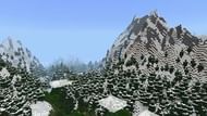 The preview of updated mountain generation given during Minecraft Live 2020